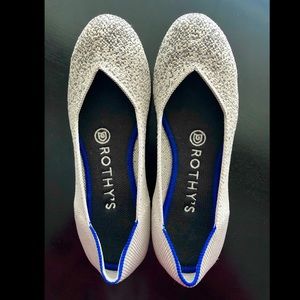 Rothy's Discontinued Pearl Metallic Rounded Flats
